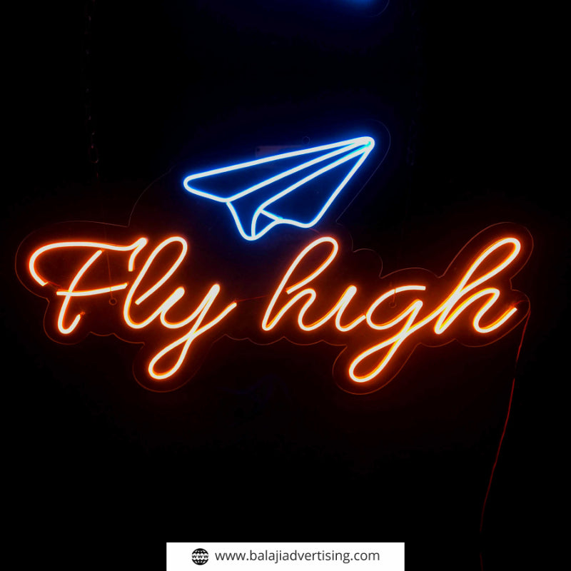 Fly High Leuchtreklame