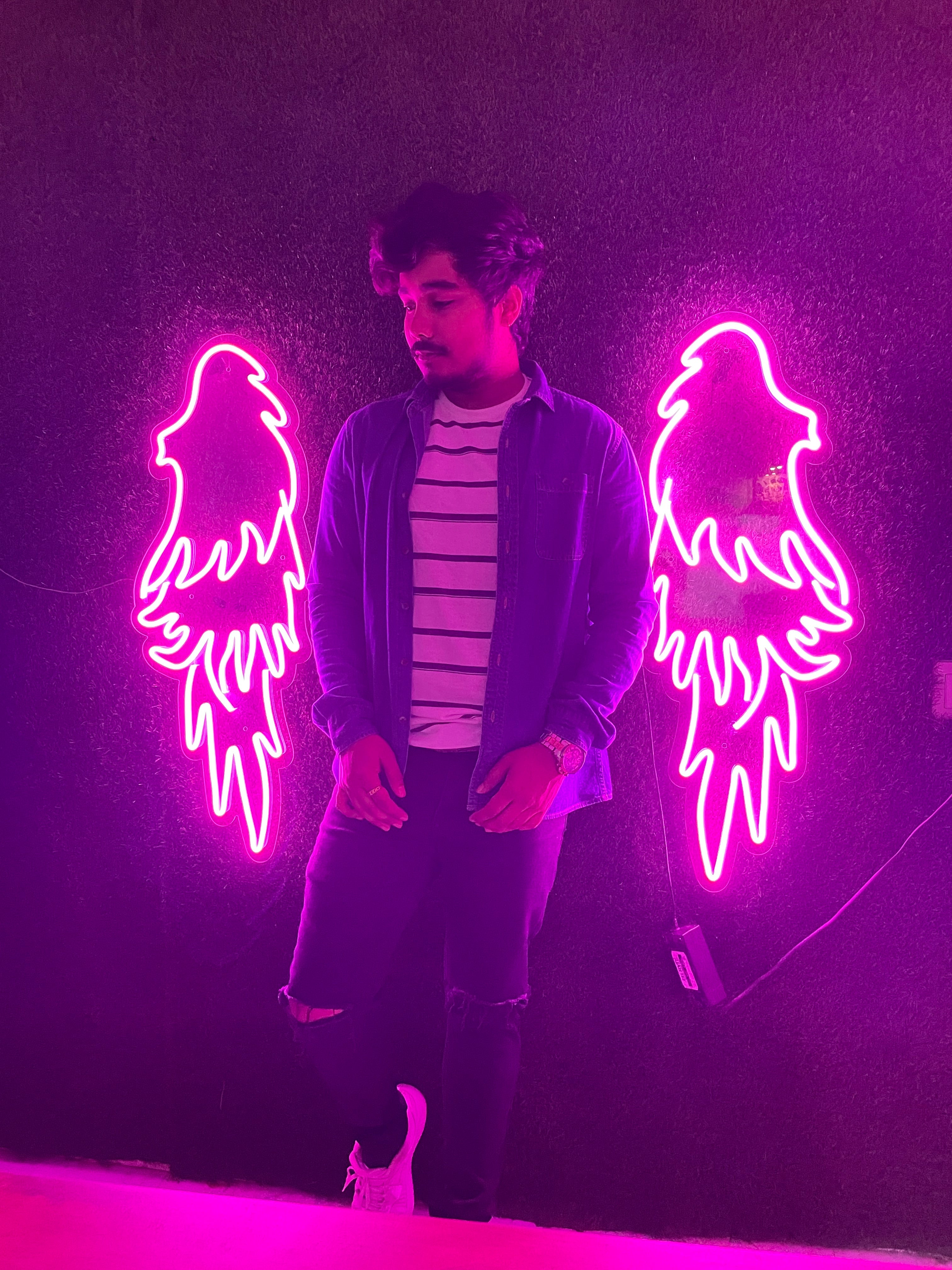 Angle wings - Neon Sign